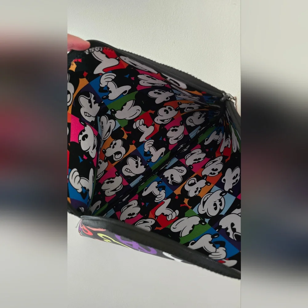 Disney Mickey Mouse Reversible Laptop Sleeve Multicolor Icons & Collage